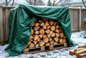 सर्दियों भर अपने लकड़ी के लट्ठों को सुरक्षित रखें : लकड़ी ढकने वाली तिरपाल सिर्फ 16,99 € में