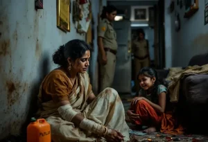 हैदराबाद में पति ने बच्चों के सामने पत्नी पर पेट्रोल डालकर जिंदा जला दिया, बेटी को भी आग में धक्का दिया