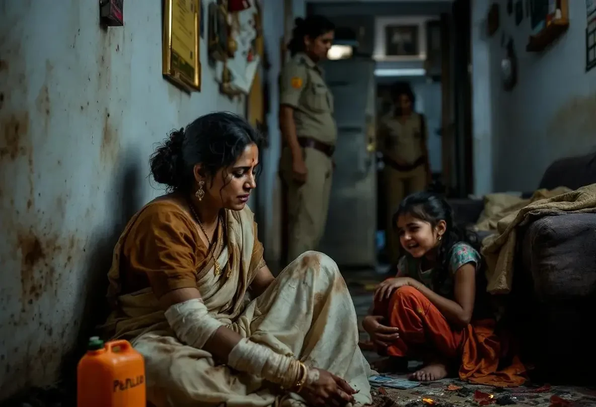 हैदराबाद में पति ने बच्चों के सामने पत्नी पर पेट्रोल डालकर जिंदा जला दिया, बेटी को भी आग में धक्का दिया