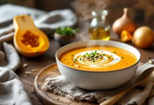 बटरनट कद्दू की सूप 4 सामग्री से : अल्ट्रा क्रीमी और सुकूनभरा वेलुत