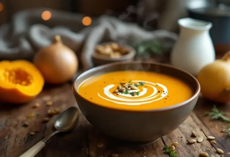 बटरनट कद्दू का सूप 4 सामग्री से : बेहद मुलायम, आराम देने वाला वेलूटे