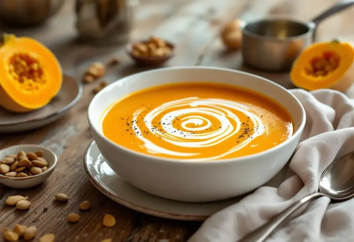 बटरनट कद्दू सूप 4 सामग्री से : अल्ट्रा क्रीमी, बेहद आरामदेह वेलूटे