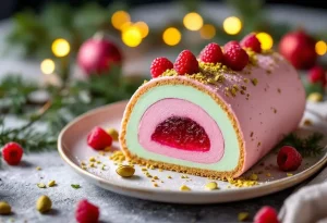 बûश द नोएल रसभरी और पिस्ता मूस : ताज़ा, हल्का और नफ़ीस डेज़र्ट जो आपके रेवियोन की शाम को ख़ूबसूरती से पूरा करे