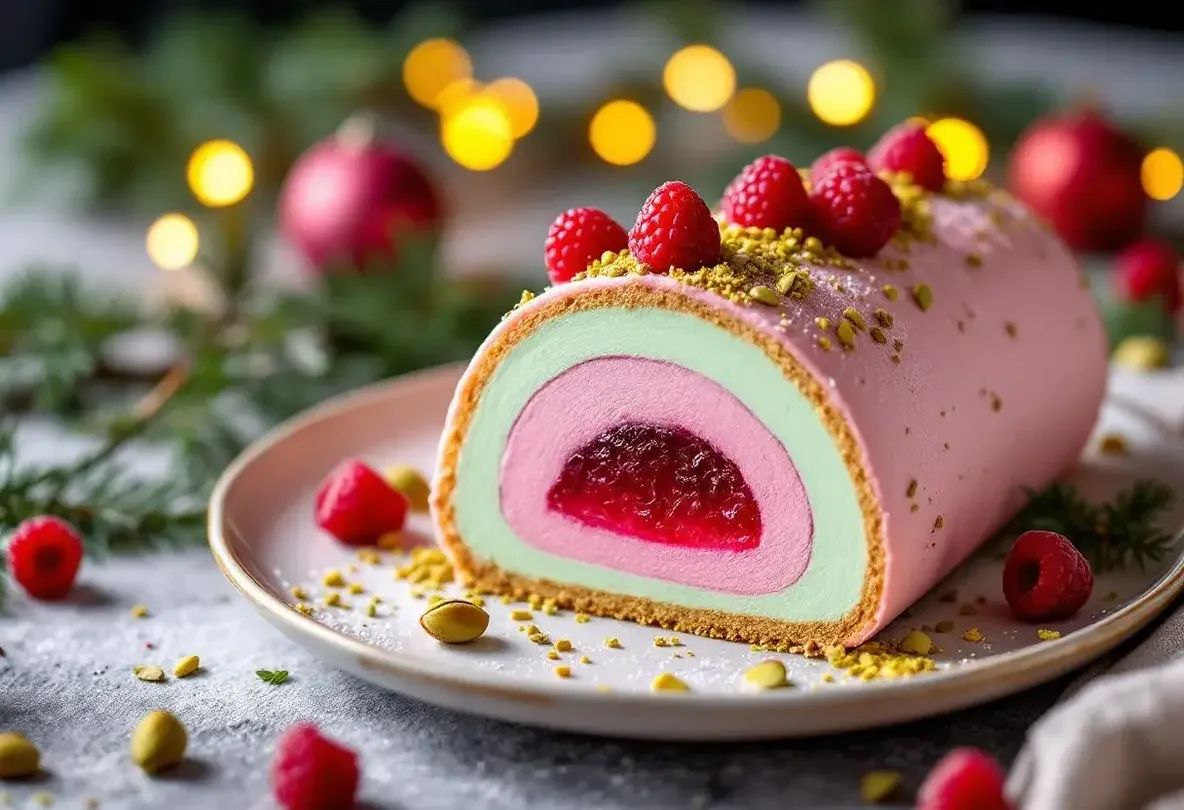 बûश द नोएल रसभरी और पिस्ता मूस : ताज़ा, हल्का और नफ़ीस डेज़र्ट जो आपके रेवियोन की शाम को ख़ूबसूरती से पूरा करे