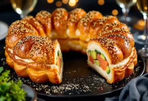 नए साल पर: स्मोक्ड सैल्मन वाली यह स्वादिष्ट शेऊ पेस्ट्री क्राउन आपके सभी टोस्ट्स को अपेरिटिफ़ या स्टार्टर में पीछे छोड़ देगी
